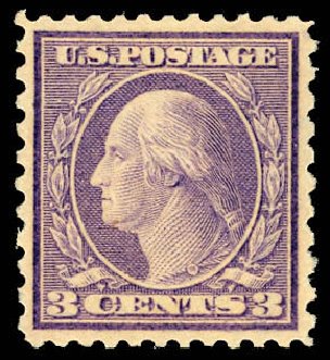 Value of US Stamps Scott Cat. #541: 3c 1919 Washington Rotary Perf 11x10. Daniel Kelleher Auctions, Dec 2012, Sale 633, Lot 927