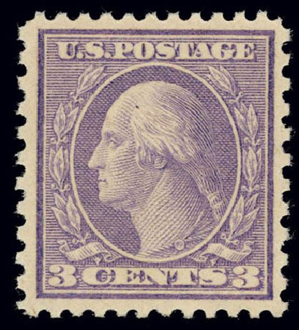Values of US Stamps Scott Cat. #541: 3c 1919 Washington Rotary Perf 11x10. Daniel Kelleher Auctions, Feb 2013, Sale 634, Lot 317