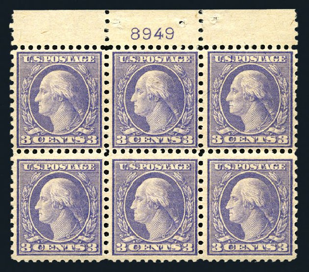 Value of US Stamp Scott Catalogue # 541: 3c 1919 Washington Rotary Perf 11x10. Harmer-Schau Auction Galleries, Aug 2015, Sale 106, Lot 1870