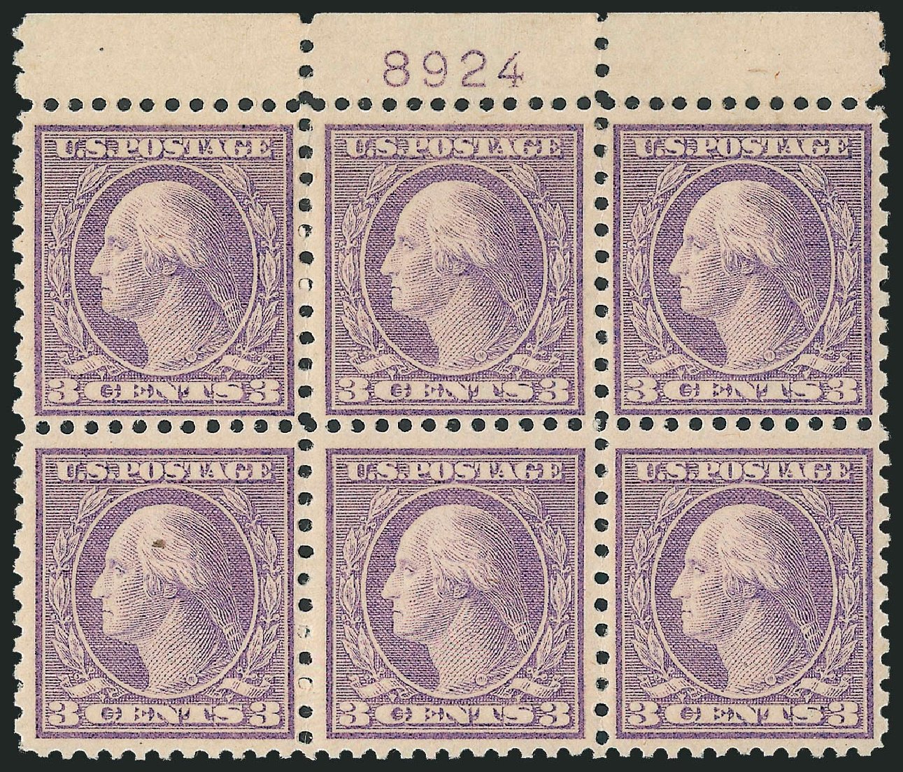Value of US Stamp Scott Catalogue #541: 3c 1919 Washington Rotary Perf 11x10. Robert Siegel Auction Galleries, Oct 2011, Sale 1014, Lot 2041