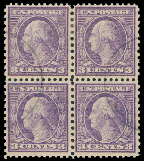 Cost of US Stamps Scott Catalogue # 541: 1919 3c Washington Rotary Perf 11x10. Daniel Kelleher Auctions, Apr 2012, Sale 629, Lot 385