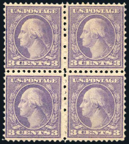 Prices of US Stamp Scott Cat. 541: 1919 3c Washington Rotary Perf 11x10. Harmer-Schau Auction Galleries, Feb 2010, Sale 84, Lot 1632