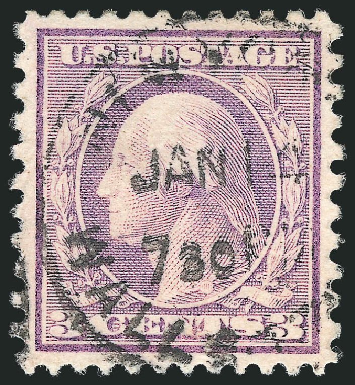 US Stamp Prices Scott Catalog 541: 1919 3c Washington Rotary Perf 11x10. Robert Siegel Auction Galleries, Oct 2012, Sale 1032, Lot 3633