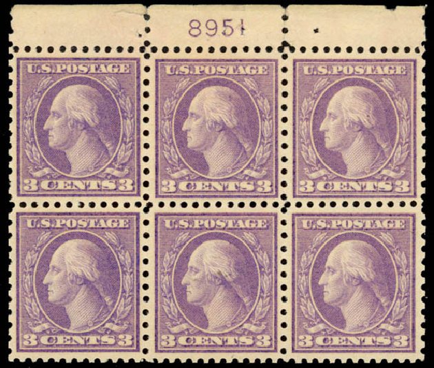 US Stamp Prices Scott # 541: 3c 1919 Washington Rotary Perf 11x10. Daniel Kelleher Auctions, Sep 2014, Sale 655, Lot 736