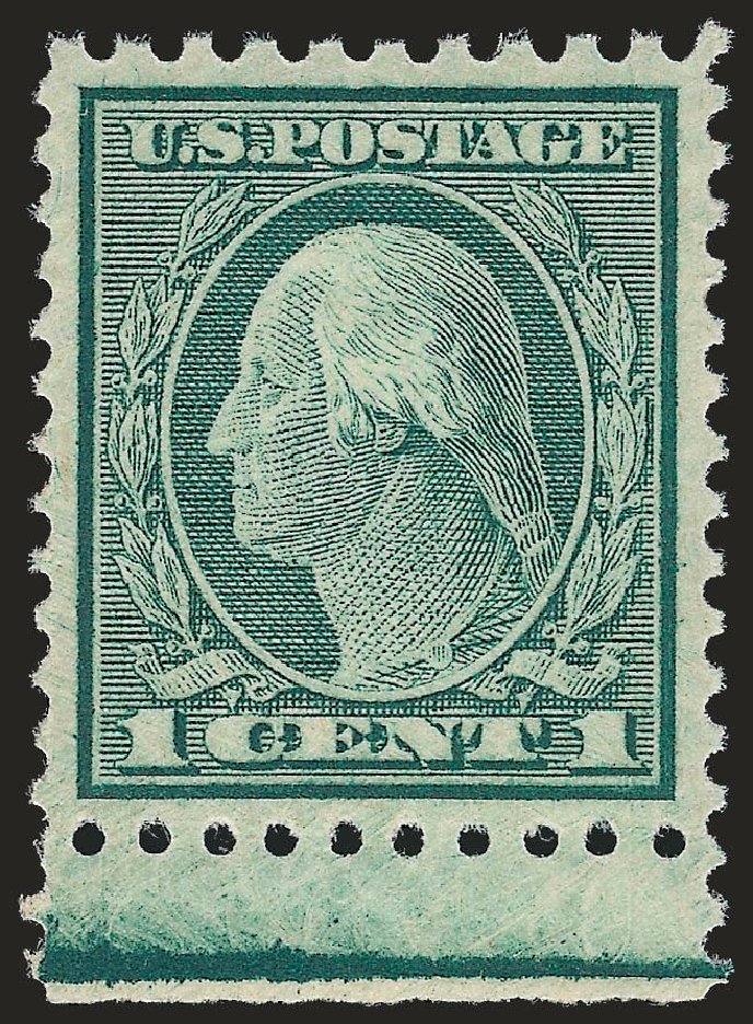 US Stamps Values Scott Cat. # 542 - 1c 1920 Washington Rotary Perf 10x11. Robert Siegel Auction Galleries, Apr 2010, Sale 984, Lot 954