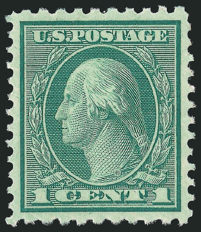 US Stamps Values Scott 542 - 1c 1920 Washington Rotary Perf 10x11. Robert Siegel Auction Galleries, Nov 2013, Sale 1061, Lot 3993
