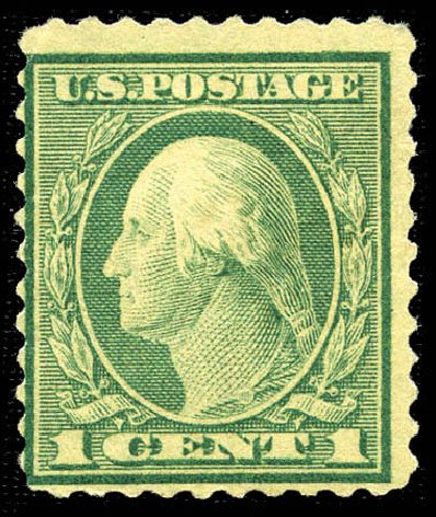 US Stamps Values Scott # 544 - 1c 1922 Washington Rotary Perf 11. Matthew Bennett International, Feb 2012, Sale 340, Lot 497