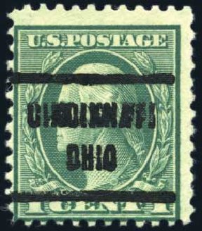 US Stamp Values Scott Cat. 544 - 1922 1c Washington Rotary Perf 11. Harmer-Schau Auction Galleries, Aug 2011, Sale 90, Lot 1580