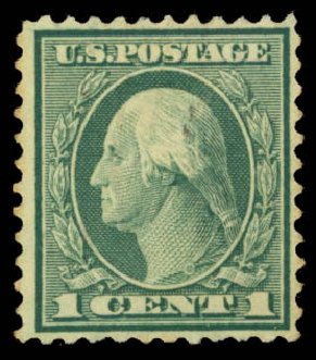 Value of US Stamp Scott Catalog # 544 - 1922 1c Washington Rotary Perf 11. Daniel Kelleher Auctions, May 2014, Sale 652, Lot 740