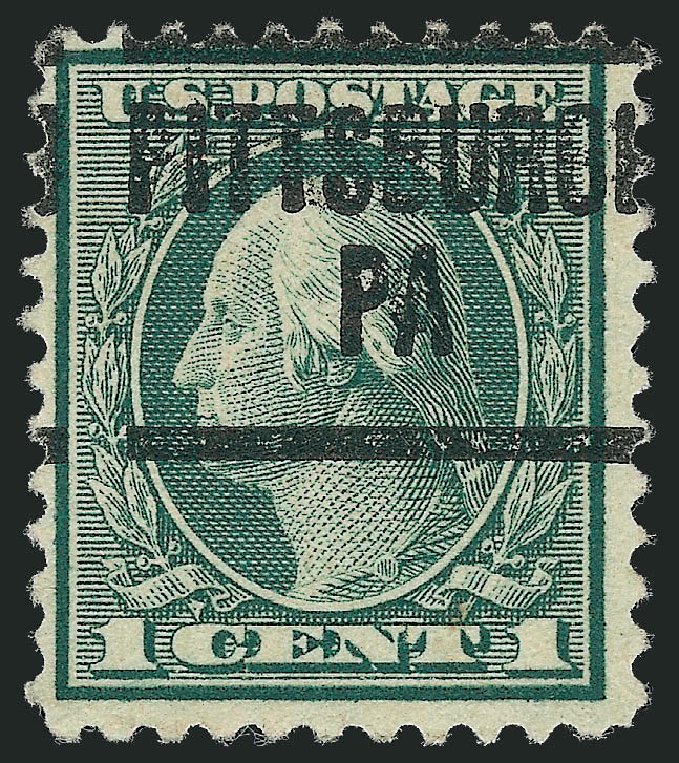 US Stamp Prices Scott Catalogue 544 - 1922 1c Washington Rotary Perf 11. Robert Siegel Auction Galleries, Dec 2010, Sale 1001, Lot 2115