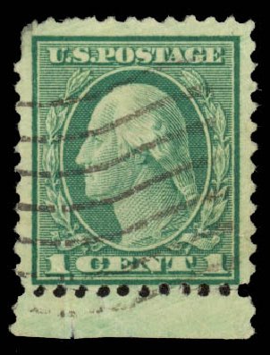 Value of US Stamp Scott # 544: 1c 1922 Washington Rotary Perf 11. Daniel Kelleher Auctions, May 2014, Sale 652, Lot 742