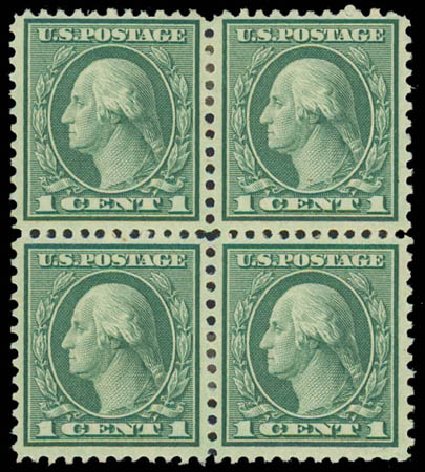 Value of US Stamps Scott Catalogue #545 - 1c 1921 Washington Rotary Perf 11. Daniel Kelleher Auctions, Jul 2011, Sale 625, Lot 1059
