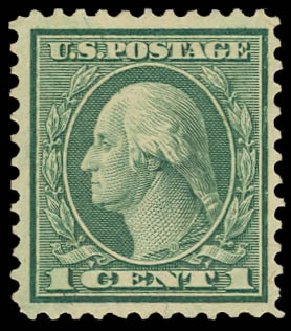 Value of US Stamps Scott Cat. 545: 1921 1c Washington Rotary Perf 11. Daniel Kelleher Auctions, Jan 2012, Sale 628, Lot 549