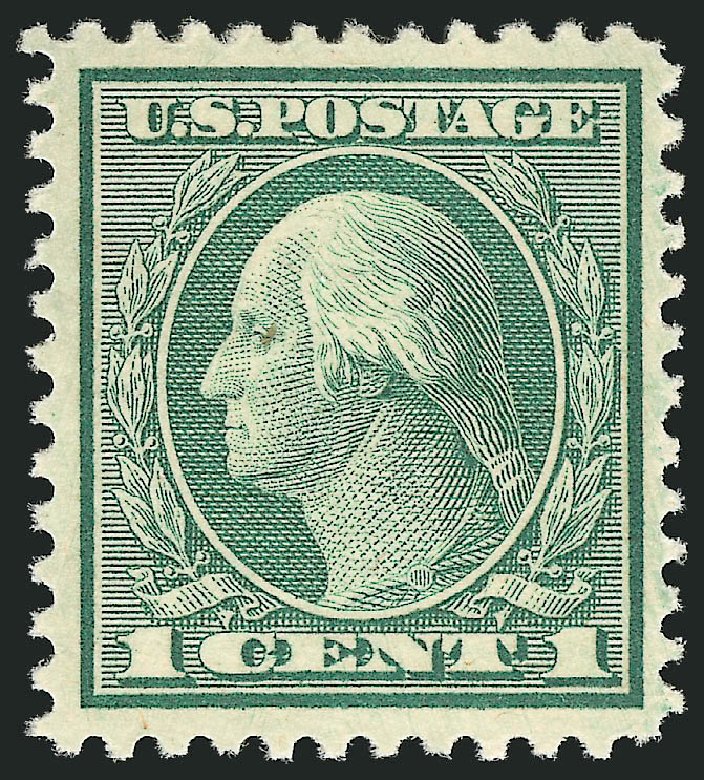 US Stamp Values Scott Catalog #545 - 1c 1921 Washington Rotary Perf 11. Robert Siegel Auction Galleries, Apr 2014, Sale 1068, Lot 311