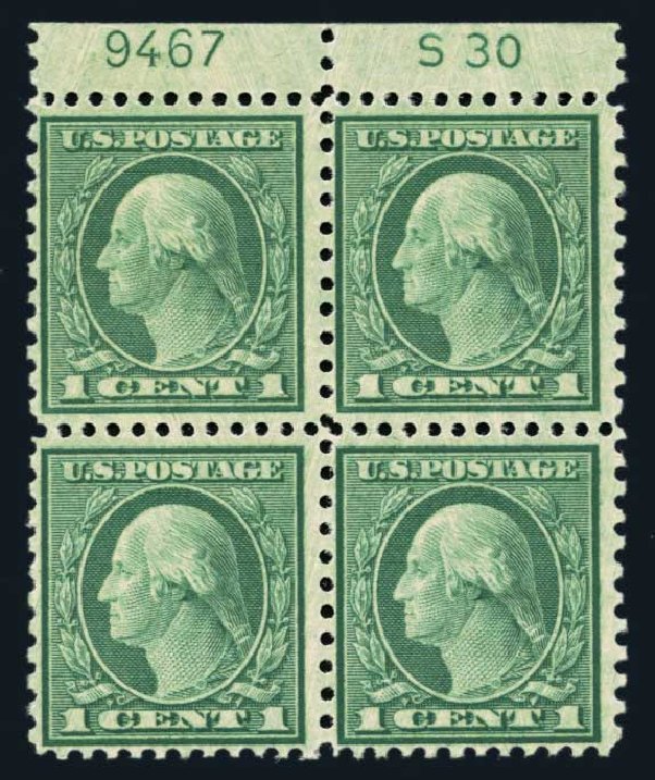 US Stamps Value Scott # 545: 1c 1921 Washington Rotary Perf 11. Harmer-Schau Auction Galleries, Aug 2014, Sale 102, Lot 2072