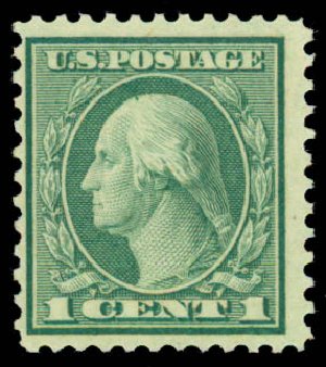 US Stamps Price Scott Catalog # 545: 1c 1921 Washington Rotary Perf 11. Daniel Kelleher Auctions, Sep 2013, Sale 639, Lot 3663