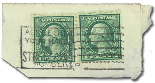 US Stamp Value Scott Catalogue #545 - 1921 1c Washington Rotary Perf 11. Daniel Kelleher Auctions, May 2014, Sale 652, Lot 743