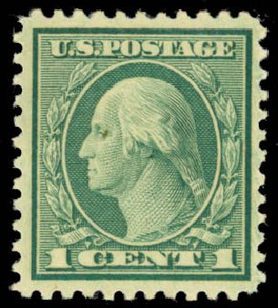 Values of US Stamps Scott Catalogue #545 - 1921 1c Washington Rotary Perf 11. Daniel Kelleher Auctions, Oct 2014, Sale 660, Lot 2423