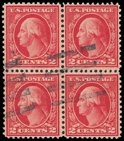 Values of US Stamps Scott 546 - 1921 2c Washington Rotary Perf 11. Daniel Kelleher Auctions, Jan 2012, Sale 628, Lot 552
