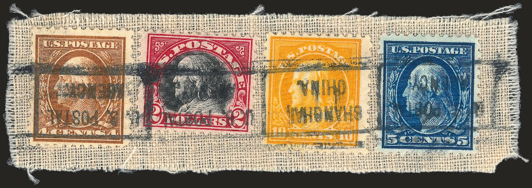Values of US Stamp Scott Catalogue 547 - US$2.00 1920 Franklin Flat Plate Perf 11. Robert Siegel Auction Galleries, Jun 2010, Sale 992, Lot 2527