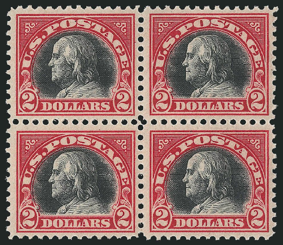 US Stamp Price Scott Catalog #547 - US$2.00 1920 Franklin Flat Plate Perf 11. Robert Siegel Auction Galleries, Jun 2011, Sale 1011, Lot 791