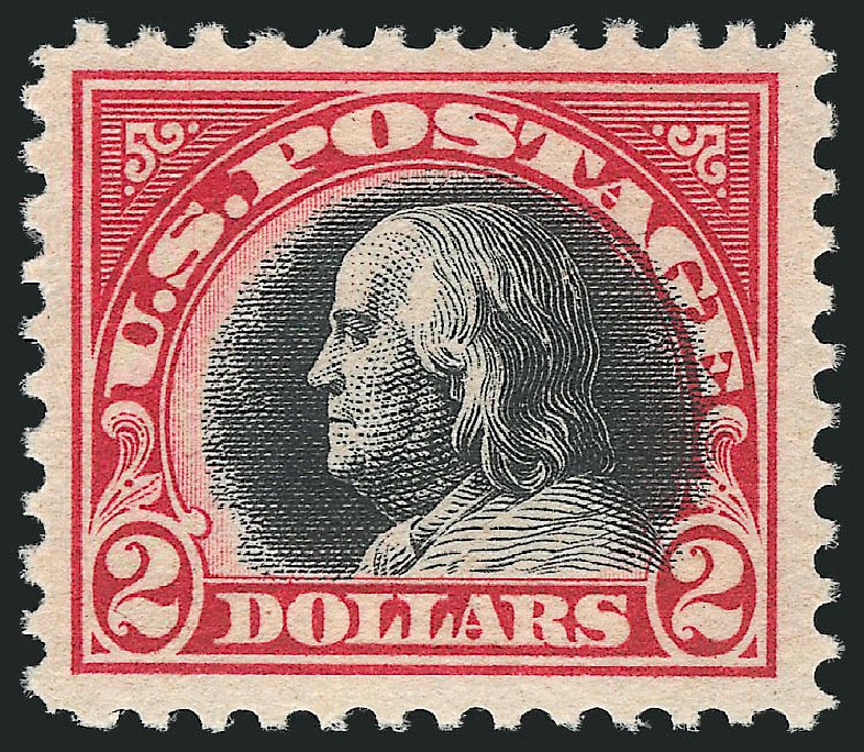 US Stamp Prices Scott #547 - 1920 US$2.00 Franklin Flat Plate Perf 11. Robert Siegel Auction Galleries, Dec 2014, Sale 1090, Lot 1581
