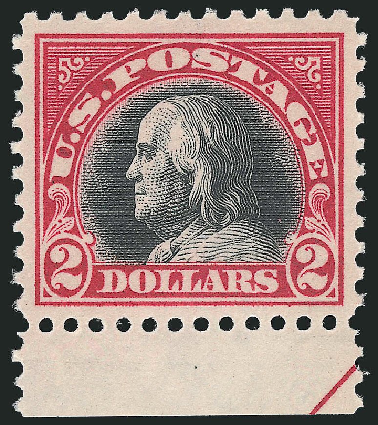 Price of US Stamp Scott Catalogue # 547 - 1920 US$2.00 Franklin Flat Plate Perf 11. Robert Siegel Auction Galleries, Jun 2009, Sale 975, Lot 1964