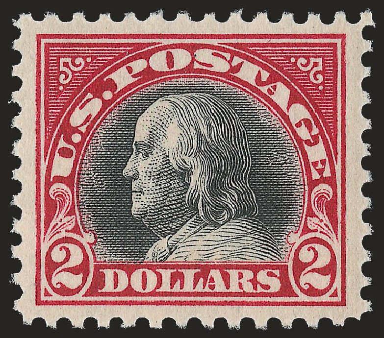 Price of US Stamp Scott Catalog # 547 - 1920 US$2.00 Franklin Flat Plate Perf 11. Robert Siegel Auction Galleries, Jun 2009, Sale 975, Lot 1965