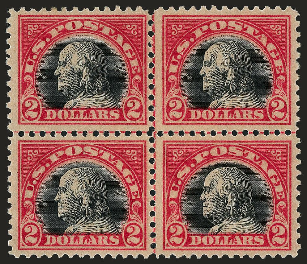 Price of US Stamp Scott Catalog #547 - US$2.00 1920 Franklin Flat Plate Perf 11. Robert Siegel Auction Galleries, Sep 2008, Sale 962, Lot 2836