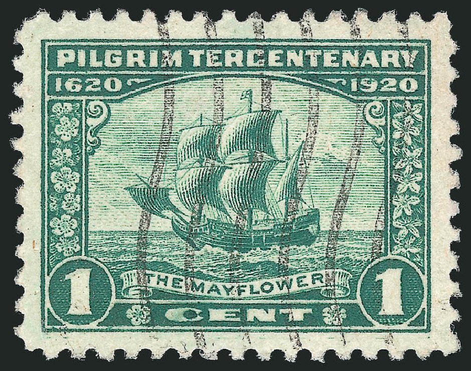 US Stamp Value Scott #548: 1c 1920 Pilgrim Tercentenary. Robert Siegel Auction Galleries, Oct 2012, Sale 1032, Lot 3638