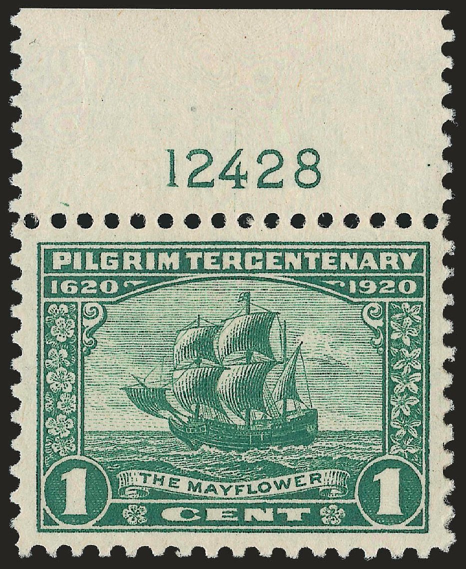 US Stamp Value Scott Cat. #548 - 1c 1920 Pilgrim Tercentenary. Robert Siegel Auction Galleries, Jun 2009, Sale 975, Lot 1968