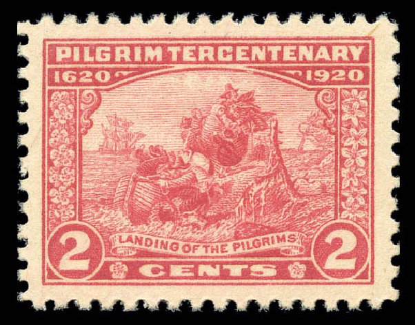 Prices of US Stamp Scott Catalog # 549: 1920 2c Pilgrim Tercentenary. Matthew Bennett International, Sep 2010, Sale 333, Lot 3789