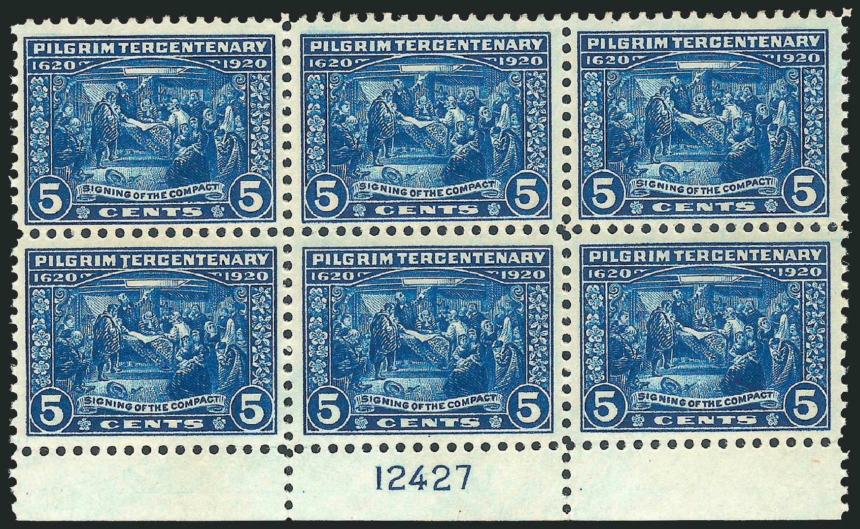 US Stamps Value Scott Catalogue #550: 5c 1920 Pilgrim Tercentenary. Robert Siegel Auction Galleries, Dec 2012, Sale 1037, Lot 2111