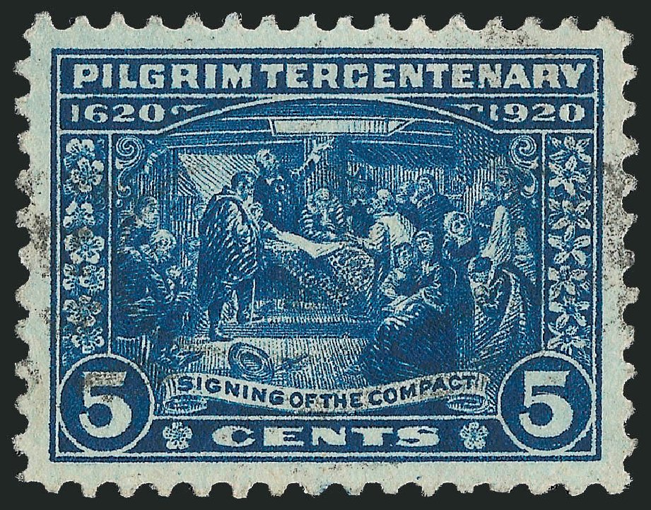 Costs of US Stamp Scott Catalog # 550 - 5c 1920 Pilgrim Tercentenary. Robert Siegel Auction Galleries, Sep 2012, Sale 1028, Lot 464
