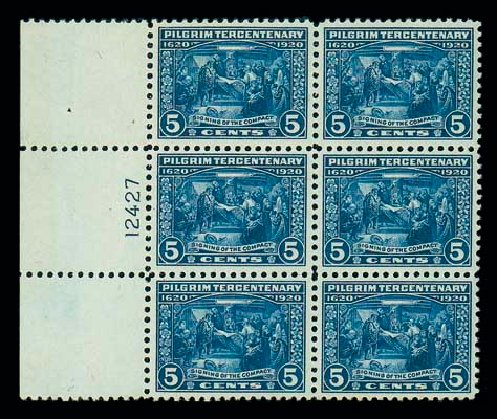 US Stamps Values Scott # 550: 1920 5c Pilgrim Tercentenary. Matthew Bennett International, Jun 2007, Sale 319, Lot 1505
