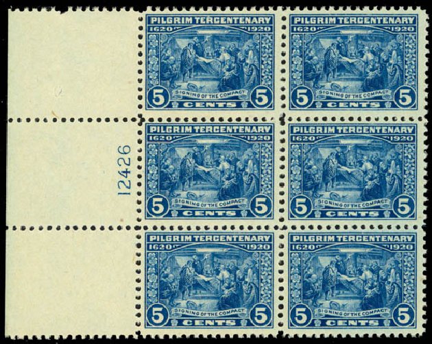 Costs of US Stamp Scott Catalog # 550: 1920 5c Pilgrim Tercentenary. Daniel Kelleher Auctions, Mar 2013, Sale 635, Lot 662