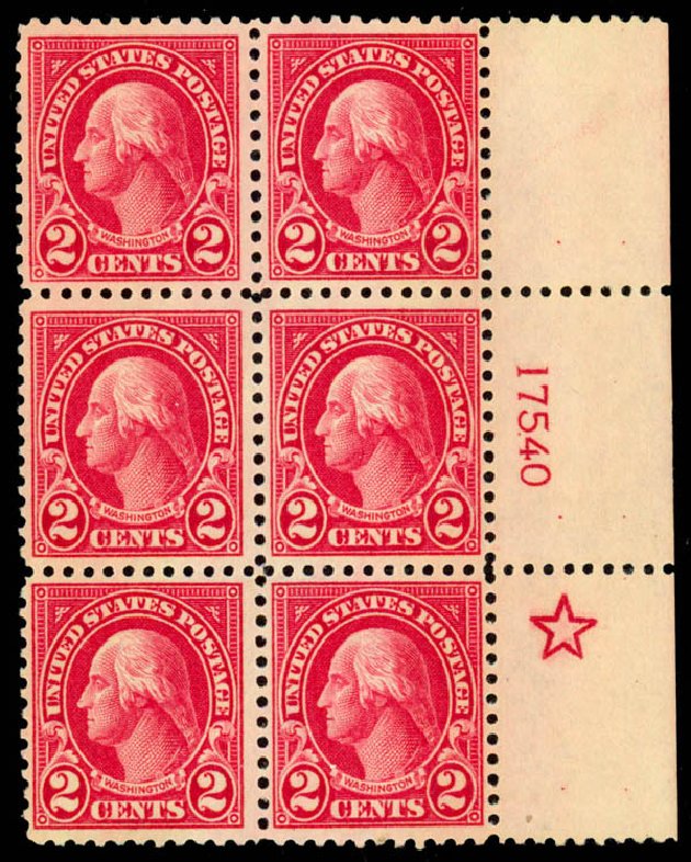 US Stamps Values Scott Catalog # 554: 2c 1923 Washington Perf 11. Daniel Kelleher Auctions, Jan 2015, Sale 663, Lot 1887