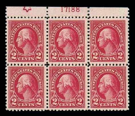 US Stamp Price Scott Catalog #554: 2c 1923 Washington Perf 11. Matthew Bennett International, Dec 2007, Sale 325, Lot 2221