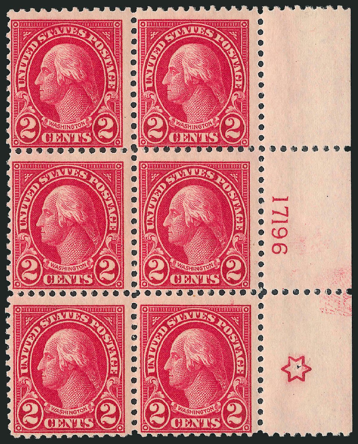 US Stamps Price Scott #554: 1923 2c Washington Perf 11. Robert Siegel Auction Galleries, Mar 2013, Sale 1040, Lot 1961