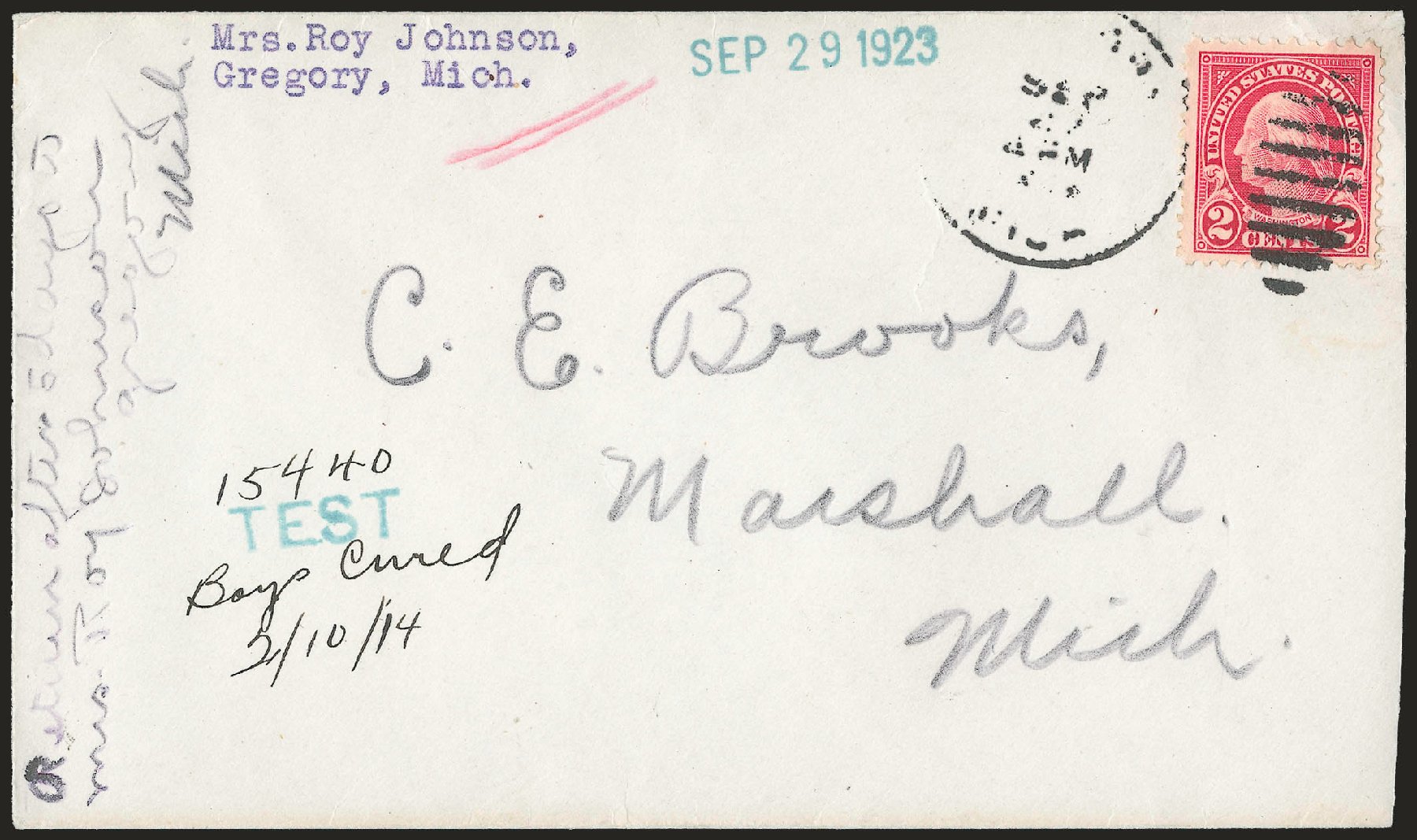 US Stamp Price Scott Catalogue # 554: 1923 2c Washington Perf 11. Robert Siegel Auction Galleries, Jun 2010, Sale 989, Lot 191