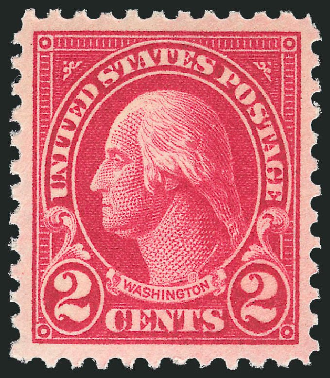 US Stamp Values Scott Catalogue #554 - 2c 1923 Washington Perf 11. Robert Siegel Auction Galleries, Jun 2009, Sale 975, Lot 1973