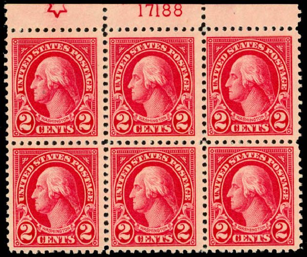 US Stamps Value Scott Catalog # 554: 2c 1923 Washington Perf 11. Daniel Kelleher Auctions, Mar 2013, Sale 635, Lot 666