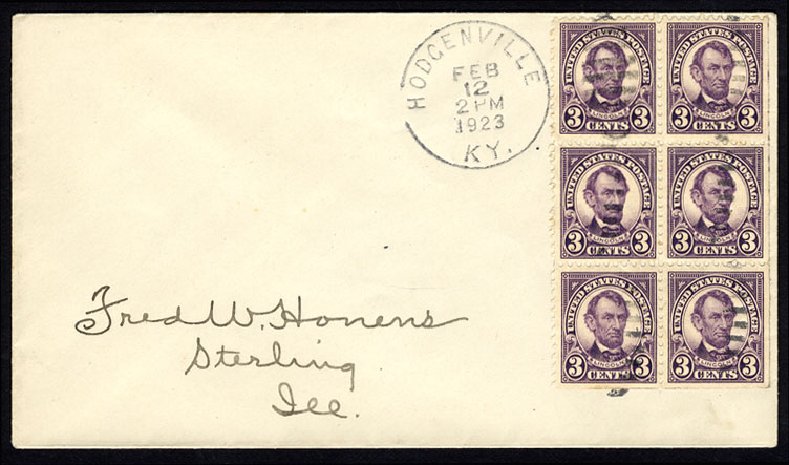 Prices of US Stamps Scott Catalog 555: 1923 3c Lincoln Perf 11. Cherrystone Auctions, Nov 2013, Sale 201311, Lot 69