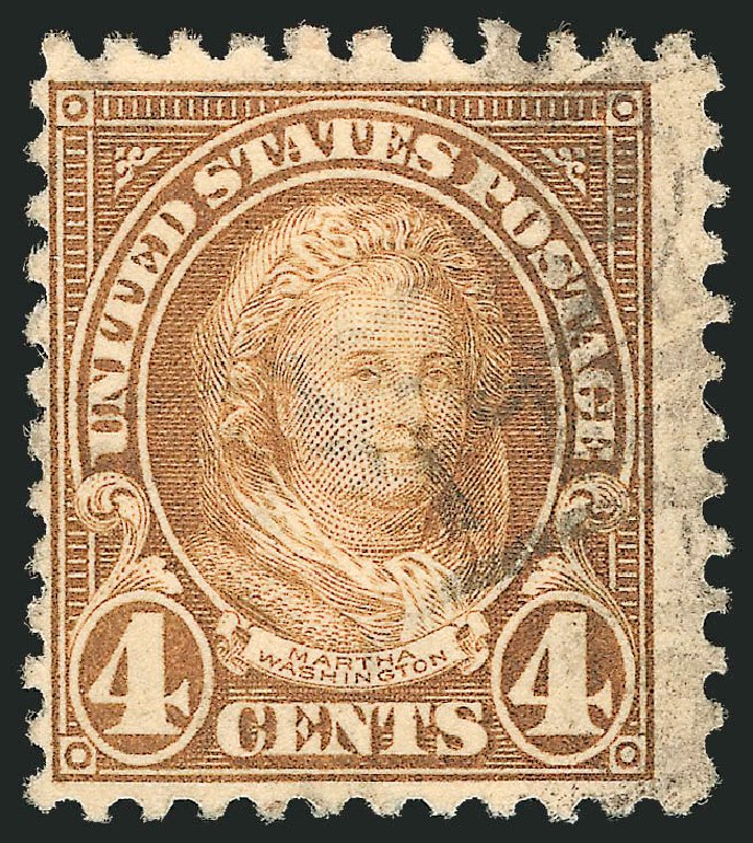 Cost of US Stamps Scott Catalogue 556: 1923 4c Martha Washington Perf 11. Robert Siegel Auction Galleries, Sep 2012, Sale 1028, Lot 467
