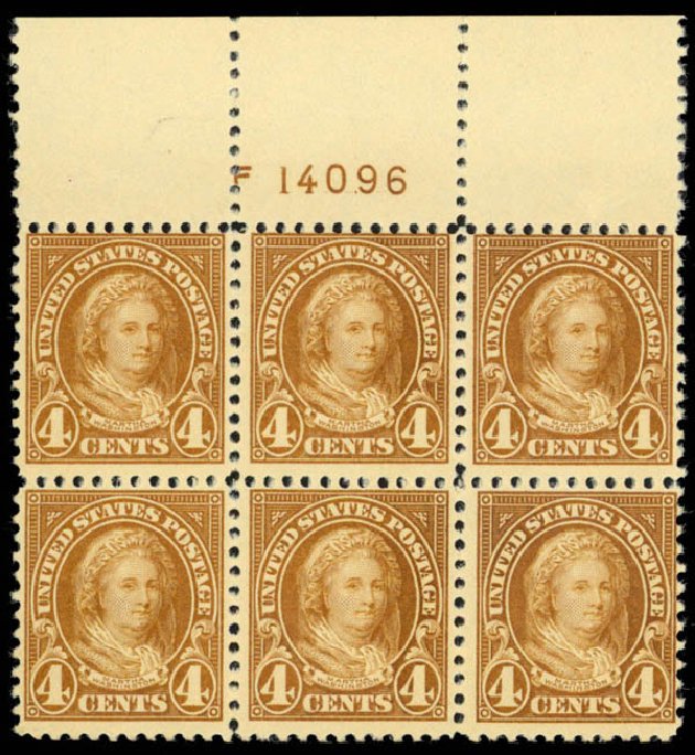 Costs of US Stamps Scott Cat. 556: 4c 1923 Martha Washington Perf 11. Daniel Kelleher Auctions, Mar 2013, Sale 635, Lot 678