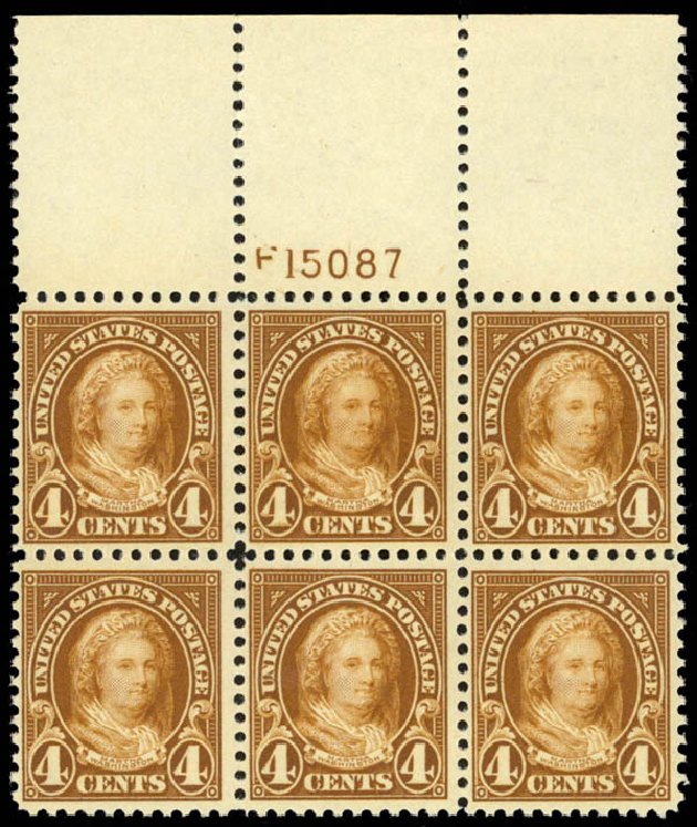 Prices of US Stamps Scott Catalog # 556 - 4c 1923 Martha Washington Perf 11. Daniel Kelleher Auctions, Jan 2015, Sale 663, Lot 1889