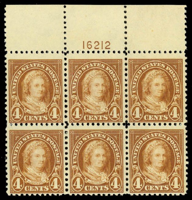 US Stamp Price Scott Catalogue 556 - 4c 1923 Martha Washington Perf 11. Daniel Kelleher Auctions, Jan 2015, Sale 663, Lot 1890