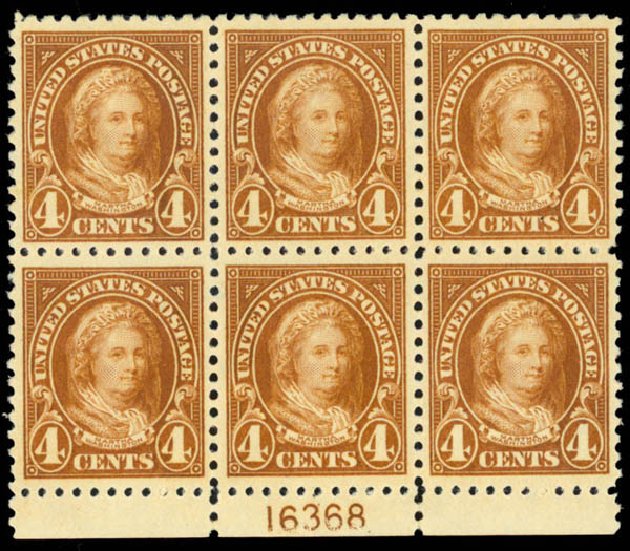 Price of US Stamps Scott 556 - 1923 4c Martha Washington Perf 11. Daniel Kelleher Auctions, Apr 2013, Sale 636, Lot 425