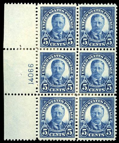 Price of US Stamps Scott Catalog #557 - 1923 5c Roosevelt Perf 11. Matthew Bennett International, Jun 2008, Sale 328, Lot 1040