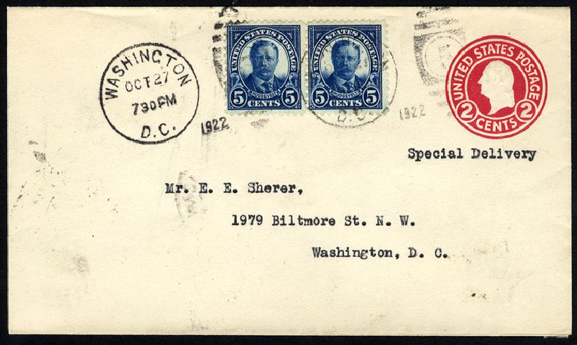 US Stamp Price Scott Catalogue #557 - 1923 5c Roosevelt Perf 11. Cherrystone Auctions, Jun 2009, Sale 200906, Lot 264